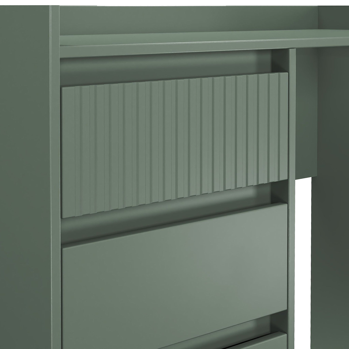 Kenton 4 Drawer Dressing Table Reed Green from Roseland Furniture