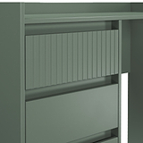 Kenton 4 Drawer Dressing Table Reed Green from Roseland Furniture
