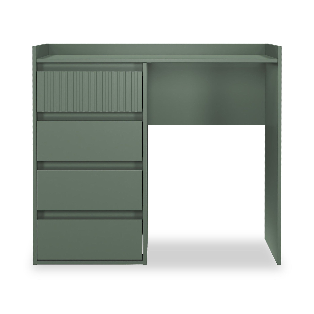 Kenton 4 Drawer Dressing Table Reed Green from Roseland Furniture