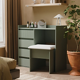 Kenton 4 Drawer Dressing Table Reed Green from Roseland Furniture