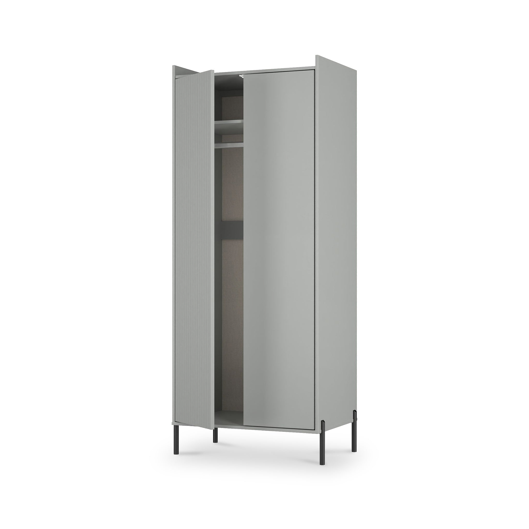 Kenton Double Wardrobe Dusk Grey from Roseland Furniture