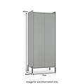 Kenton Double Wardrobe Dusk Grey from Roseland Furniture
