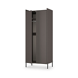 Kenton Double Wardrobe Graphite from Roseland Furniture
