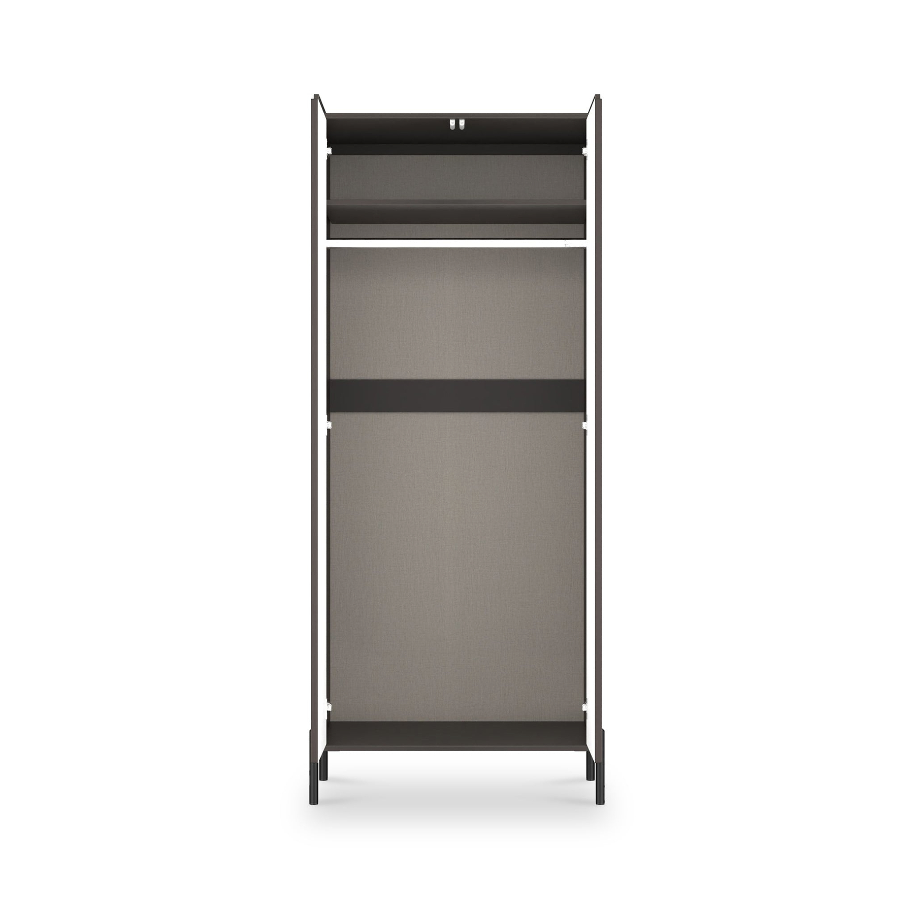 Kenton Double Wardrobe Graphite from Roseland Furniture