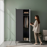 Kenton Double Wardrobe Graphite from Roseland Furniture