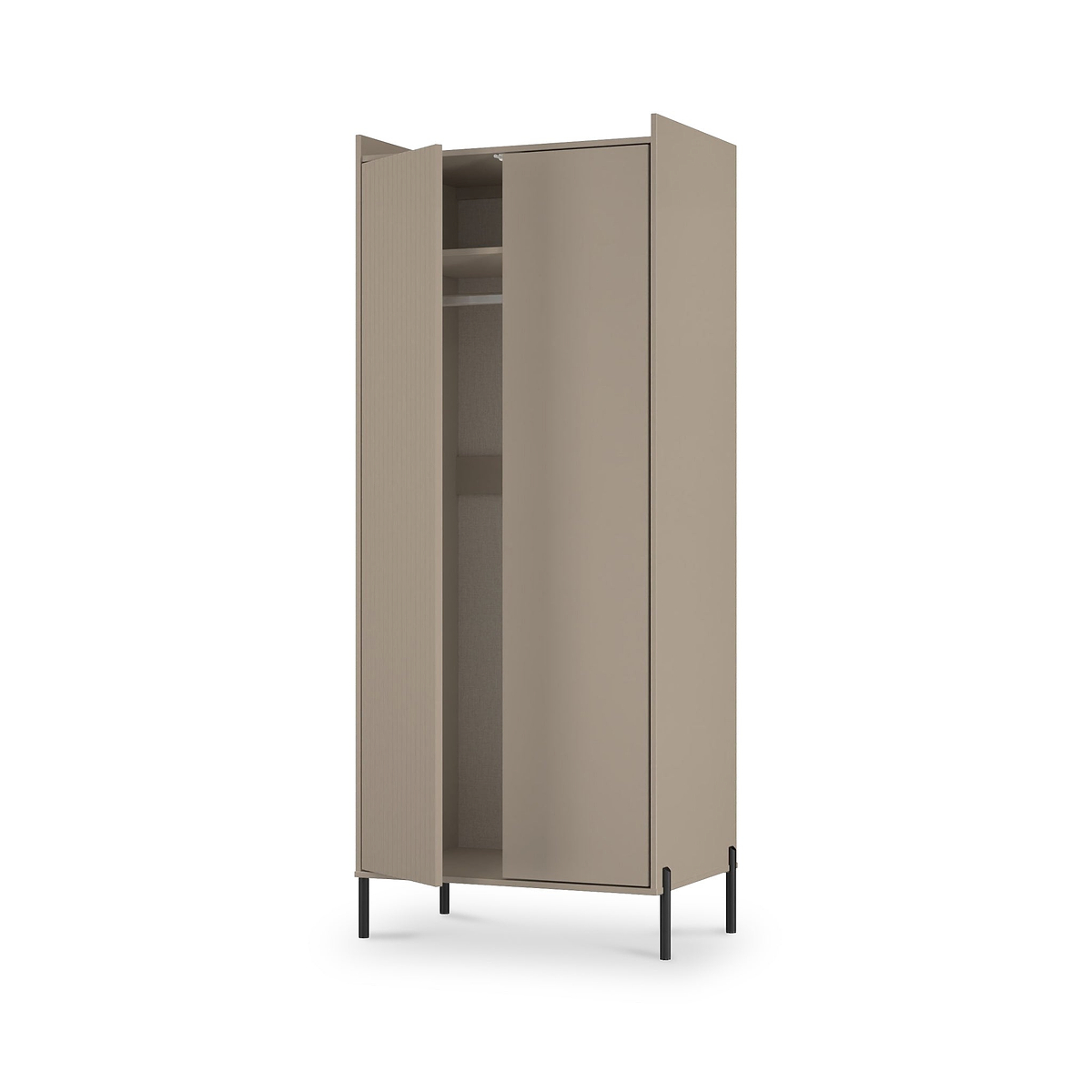 Kenton Double Wardrobe Mushroom Matt from Roseland Furniture