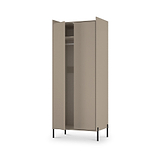 Kenton Double Wardrobe Mushroom Matt from Roseland Furniture