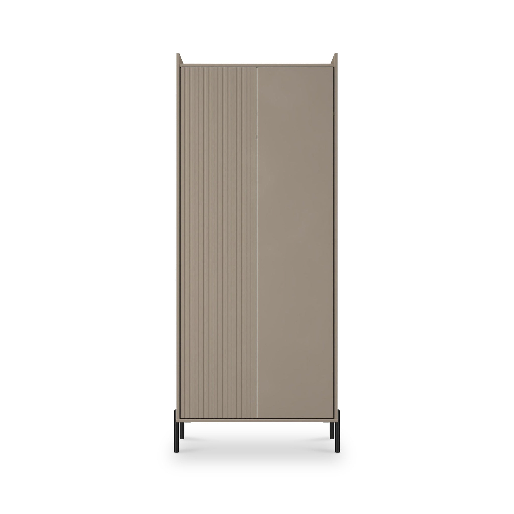 Kenton Double Wardrobe Mushroom Matt from Roseland Furniture