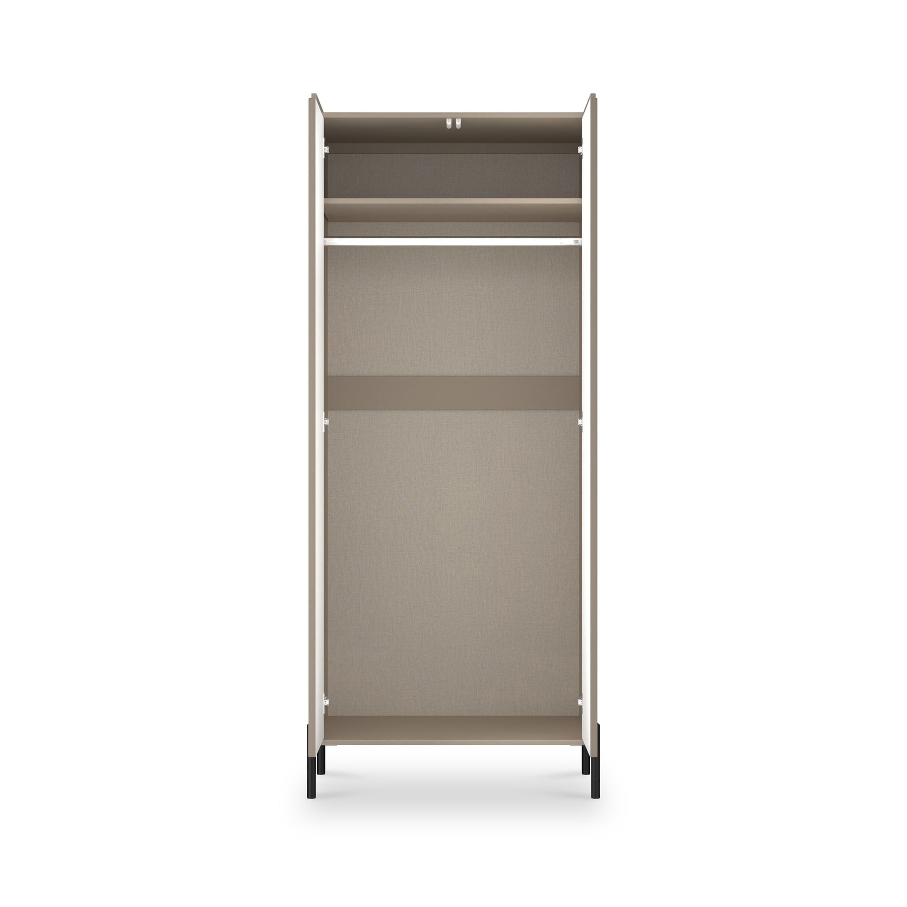 Kenton Double Wardrobe Mushroom Matt from Roseland Furniture