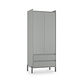 Kenton Double Wardrobe With Drawers Dusk Grey from Roseland Furniture