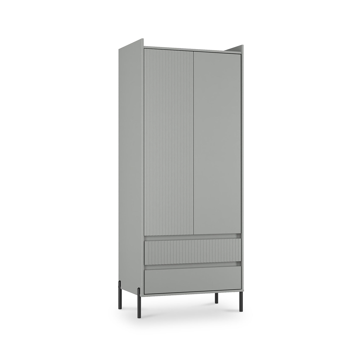 Kenton Double Wardrobe With Drawers Dusk Grey from Roseland Furniture