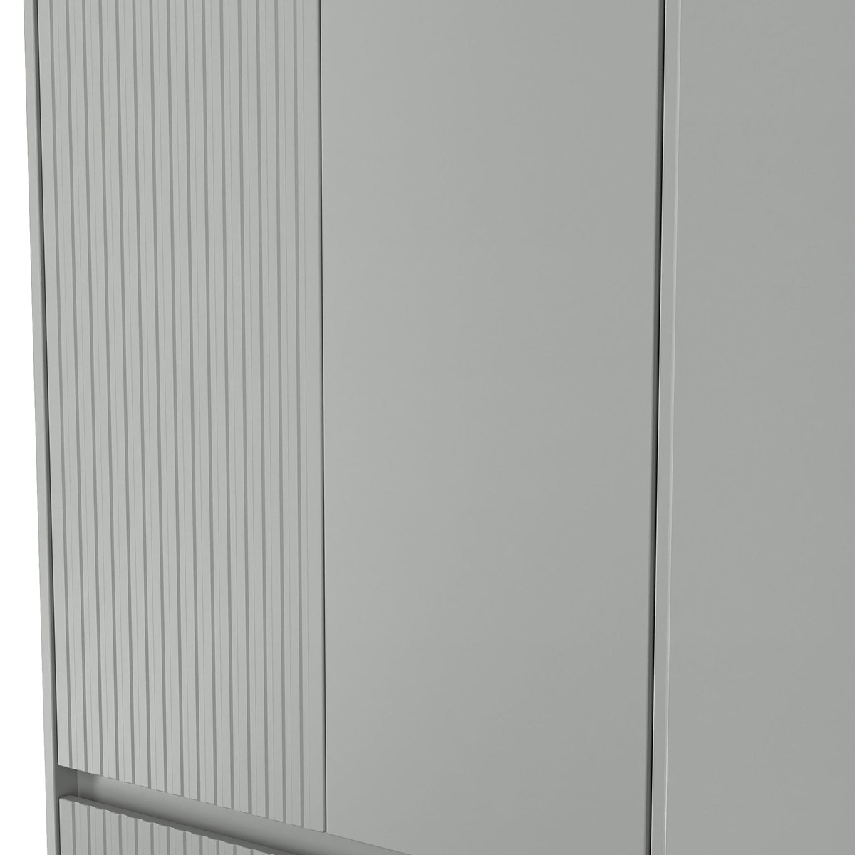 Kenton Double Wardrobe With Drawers Dusk Grey from Roseland Furniture