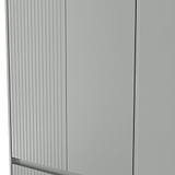 Kenton Double Wardrobe With Drawers Dusk Grey from Roseland Furniture