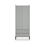 Kenton Double Wardrobe With Drawers Dusk Grey from Roseland Furniture