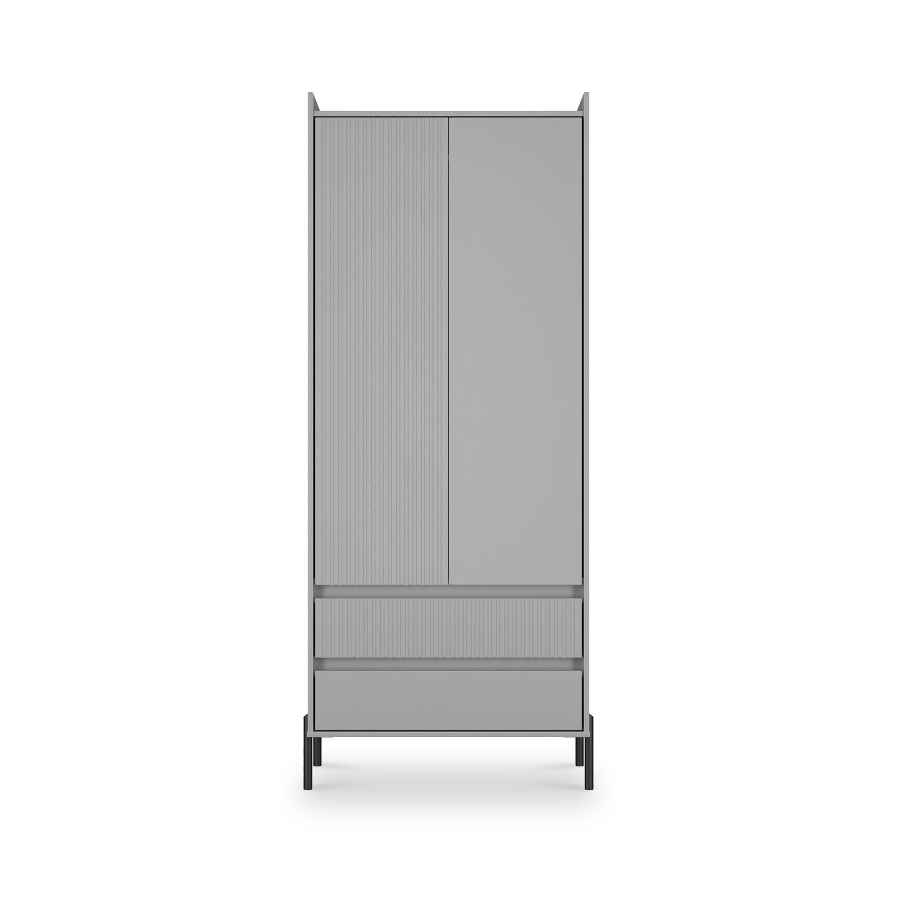 Kenton Double Wardrobe With Drawers Dusk Grey from Roseland Furniture