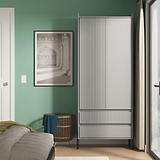 Kenton Double Wardrobe With Drawers Dusk Grey from Roseland Furniture