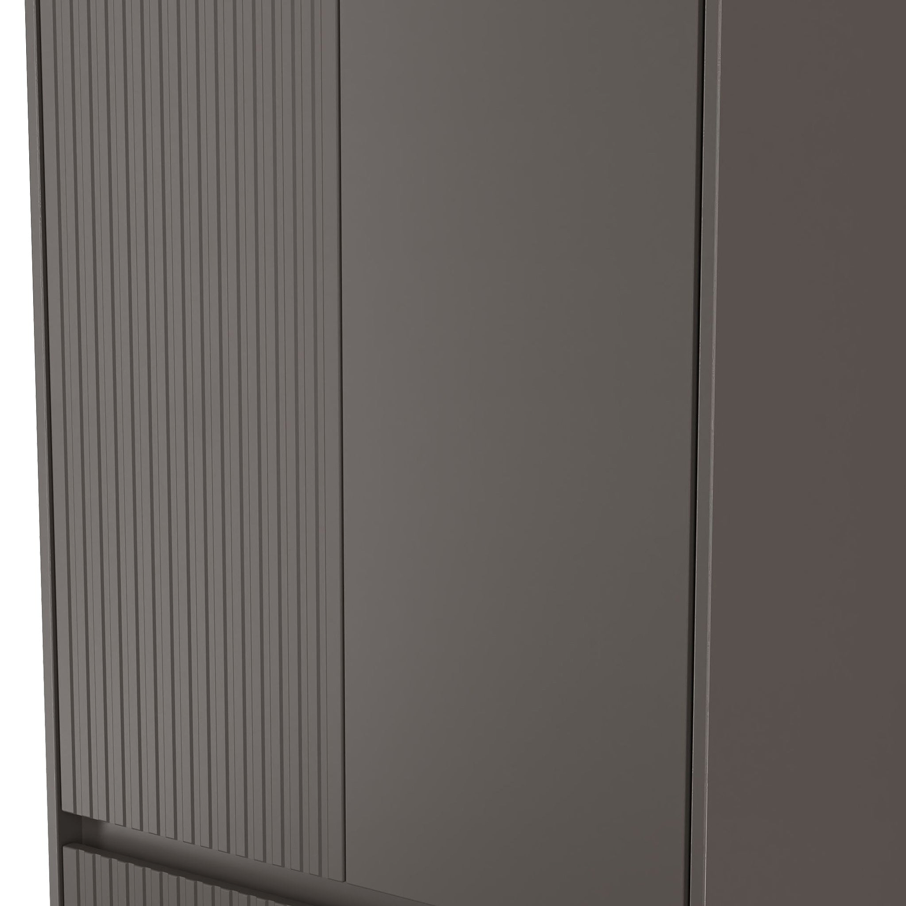 Kenton Double Wardrobe With Drawers Graphite from Roseland Furniture