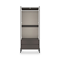 Kenton Double Wardrobe With Drawers Graphite from Roseland Furniture