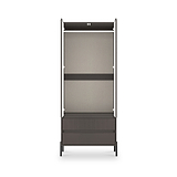 Kenton Double Wardrobe With Drawers Graphite from Roseland Furniture