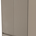 Kenton Double Wardrobe With Drawers Mushroom Matt from Roseland Furniture