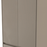 Kenton Double Wardrobe With Drawers Mushroom Matt from Roseland Furniture
