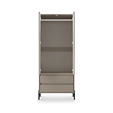 Kenton Double Wardrobe With Drawers Mushroom Matt from Roseland Furniture