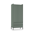 Kenton Double Wardrobe With Drawers Reed Green  from Roseland Furniture
