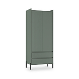 Kenton Double Wardrobe With Drawers Reed Green  from Roseland Furniture