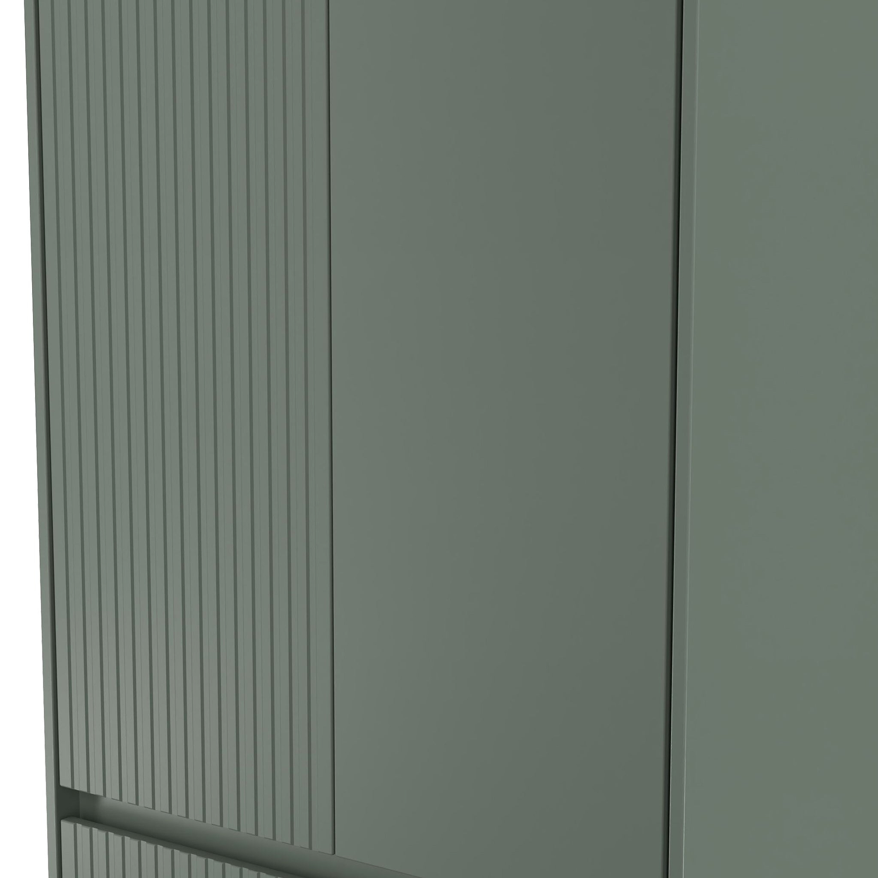 Kenton Double Wardrobe With Drawers Reed Green  from Roseland Furniture