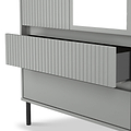 Kenton Double Mirrored Wardrobe With Drawers Dusk Grey from Roseland Furniture