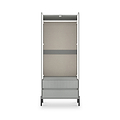 Kenton Double Mirrored Wardrobe With Drawers Dusk Grey from Roseland Furniture
