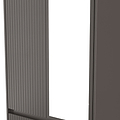 Kenton Double Mirrored Wardrobe With Drawers Graphite from Roseland Furniture