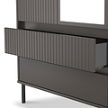 Kenton Double Mirrored Wardrobe With Drawers Graphite from Roseland Furniture