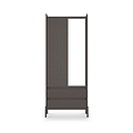 Kenton Double Mirrored Wardrobe With Drawers Graphite from Roseland Furniture