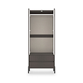Kenton Double Mirrored Wardrobe With Drawers Graphite from Roseland Furniture