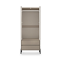 Kenton Double Mirrored Wardrobe With Drawers Mushroom Matt from Roseland Furniture