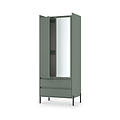 Kenton Double Mirrored Wardrobe With Drawers Reed Green from Roseland Furniture