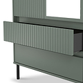 Kenton Double Mirrored Wardrobe With Drawers Reed Green from Roseland Furniture