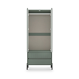 Kenton Double Mirrored Wardrobe With Drawers Reed Green from Roseland Furniture
