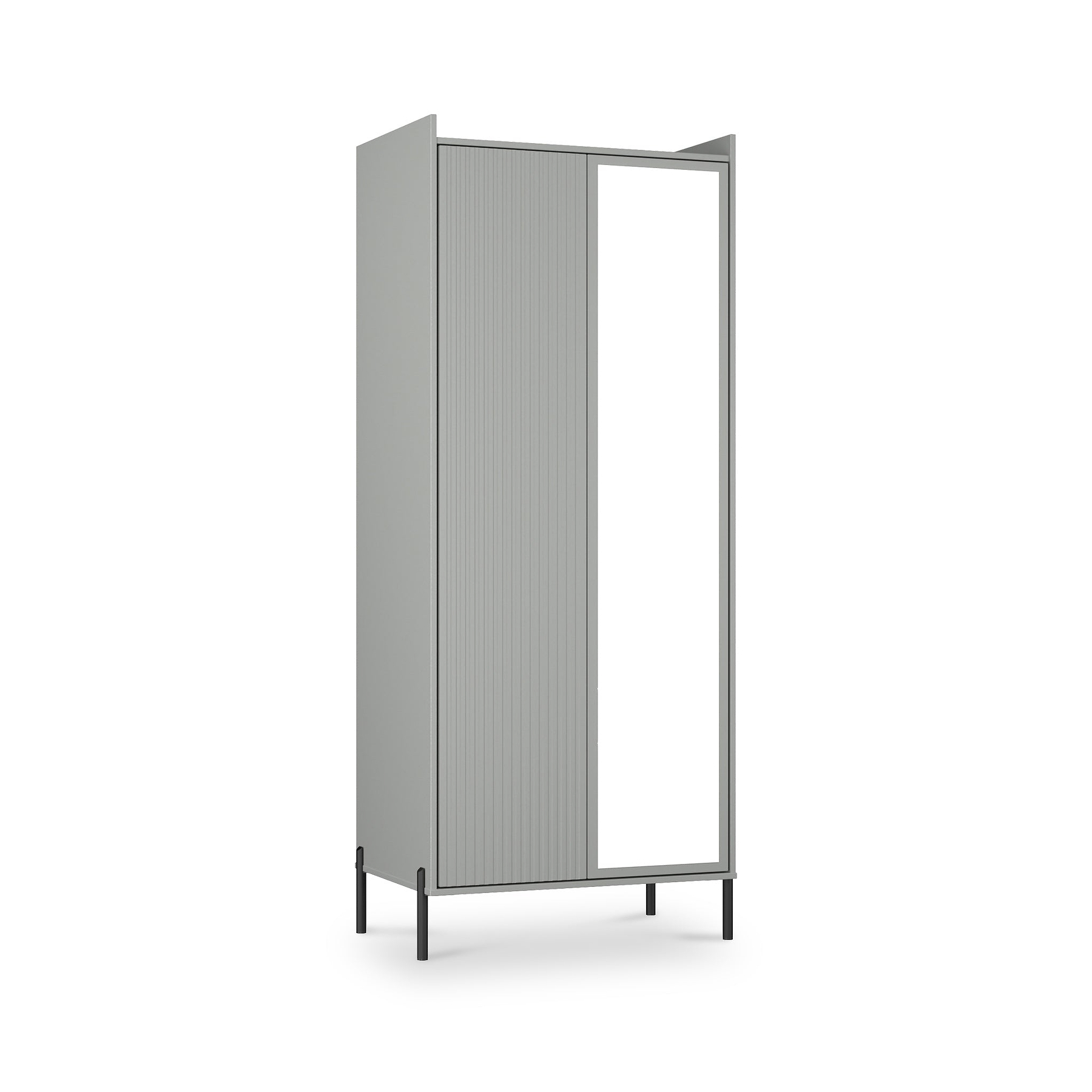 Kenton Double Mirrored Wardrobe Dusk Grey from Roseland Furniture