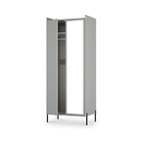 Kenton Double Mirrored Wardrobe Dusk Grey from Roseland Furniture
