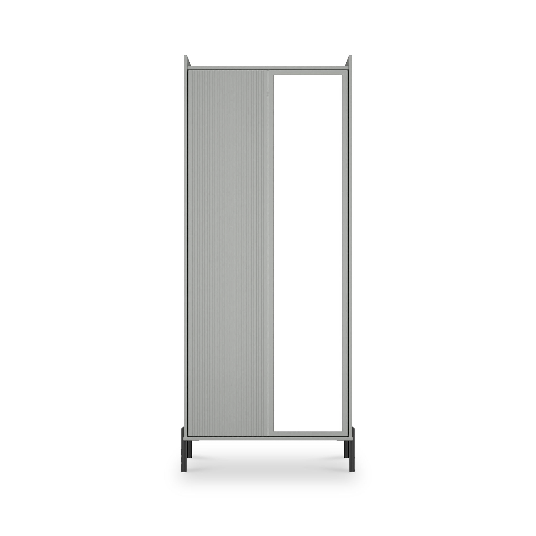 Kenton Double Mirrored Wardrobe Dusk Grey from Roseland Furniture