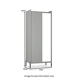 Kenton Double Mirrored Wardrobe Dusk Grey from Roseland Furniture