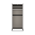 Kenton Double Mirrored Wardrobe Graphite from Roseland Furniture