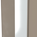 Kenton Double Mirrored Wardrobe Mushroom Matt from Roseland Furniture