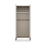 Kenton Double Mirrored Wardrobe Mushroom Matt from Roseland Furniture