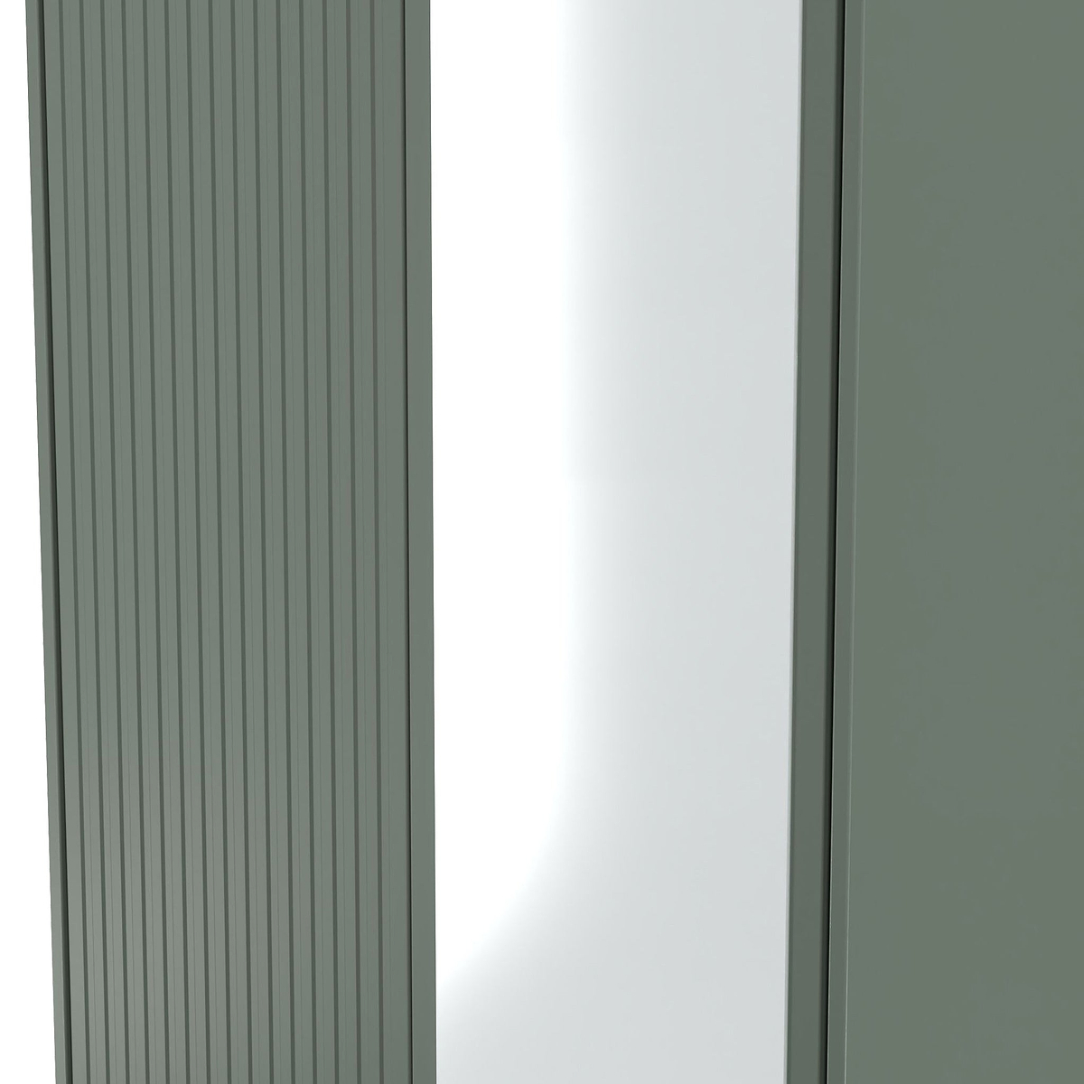 Kenton Double Mirrored Wardrobe Reed Green from Roseland Furniture