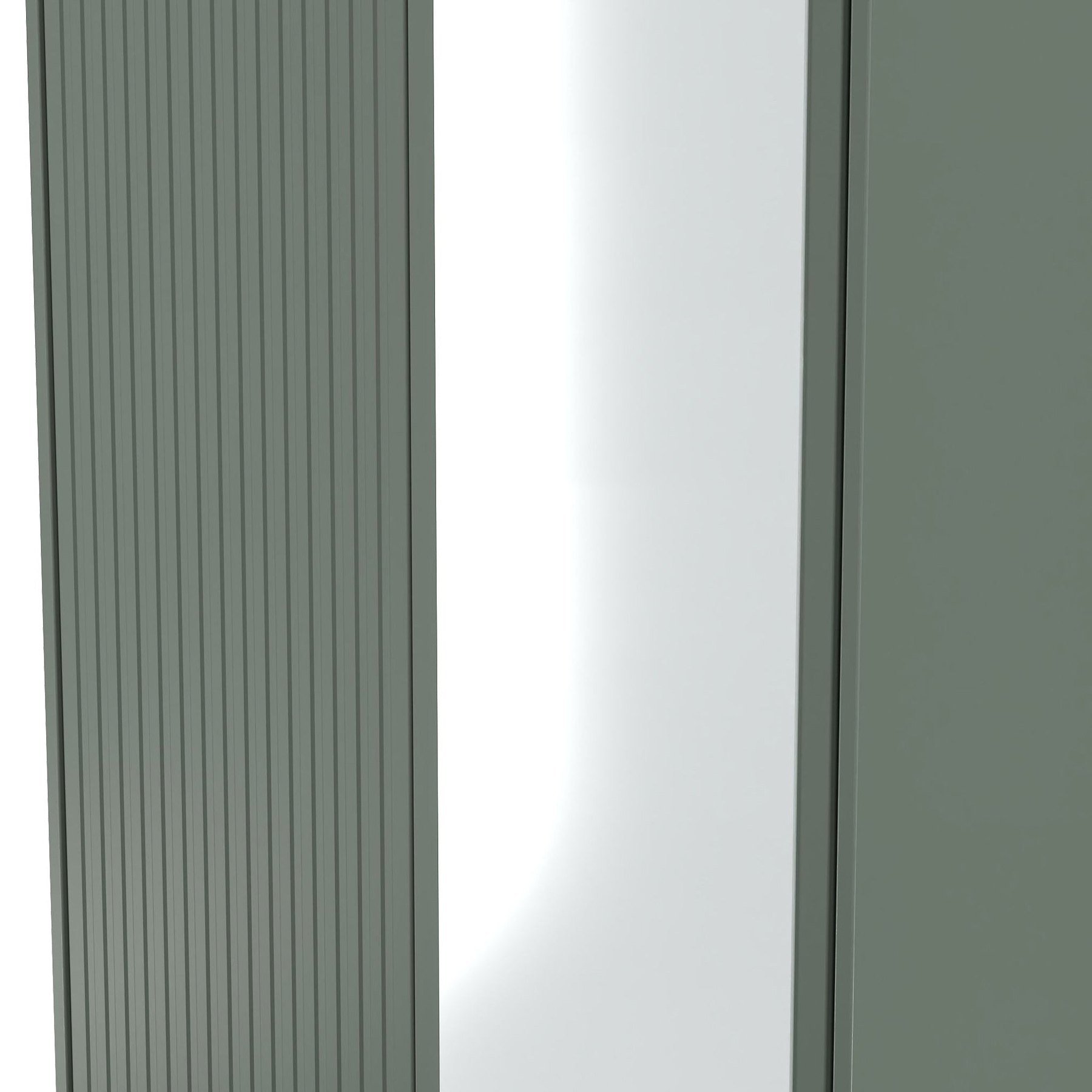 Kenton Double Mirrored Wardrobe Reed Green from Roseland Furniture