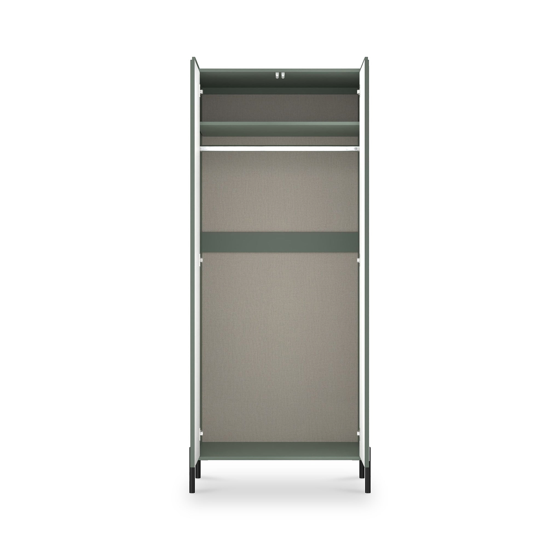 Kenton Double Mirrored Wardrobe Reed Green from Roseland Furniture