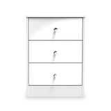 Bennet-3-Drawer-Bedside-Table-White from Roseland Furniture